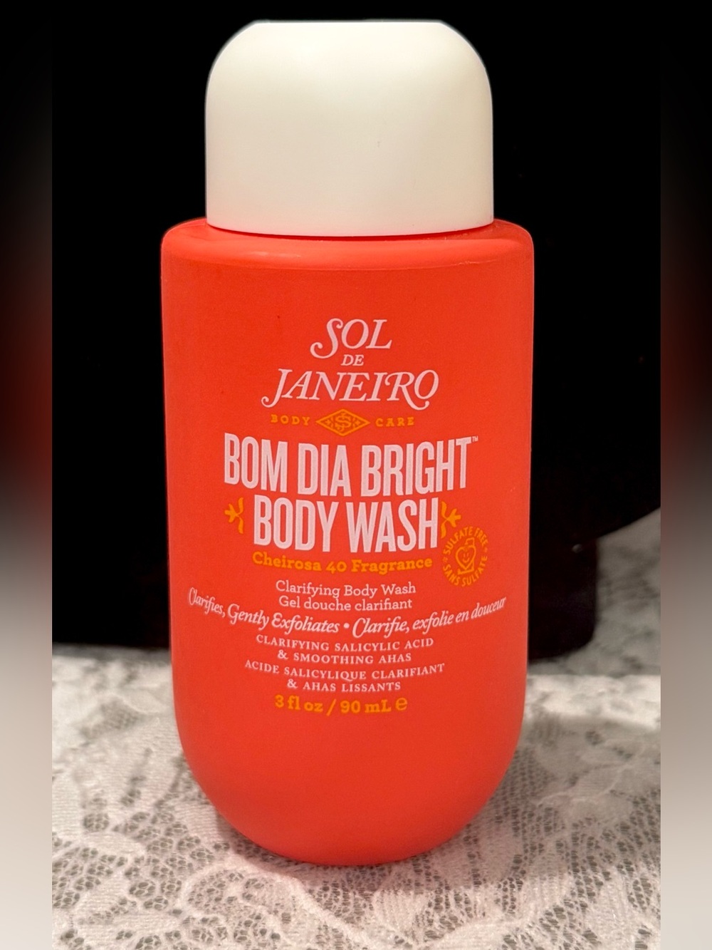 Sol de Janeiro Bom Dia Bright Body Wash - Orange and White Bottle
